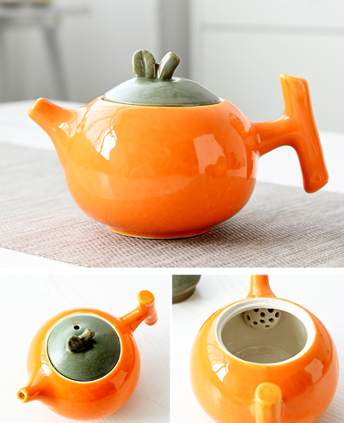 LECORA Japenese Orange Teaset