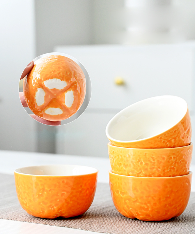 LECORA Japenese Orange Teaset