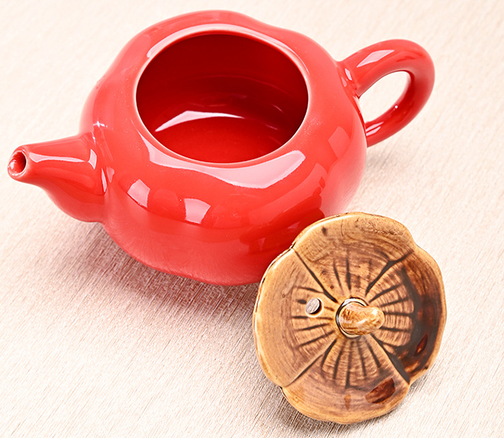 LECORA Japenese Persimmon Red Teaset