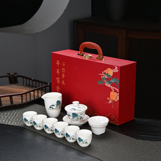 Chinese PREMIUM Teaset Hampers Souvenir RED HERITAGE