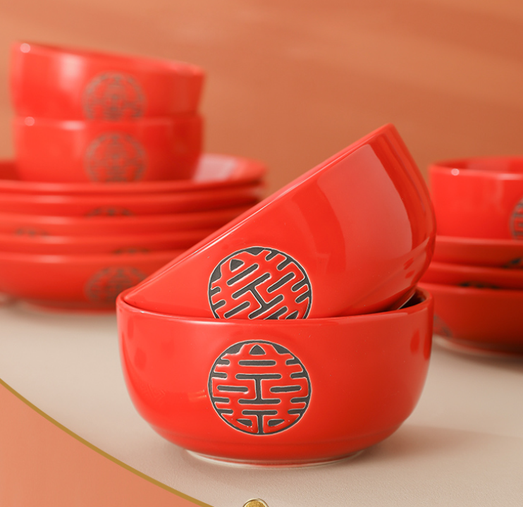 XILECORA Mangkok Teapai Shuangxi White / Gold / Black Set isi 2