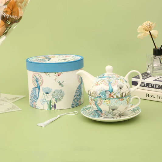 LECORA English Teapot + Teacup Set *ALICE*