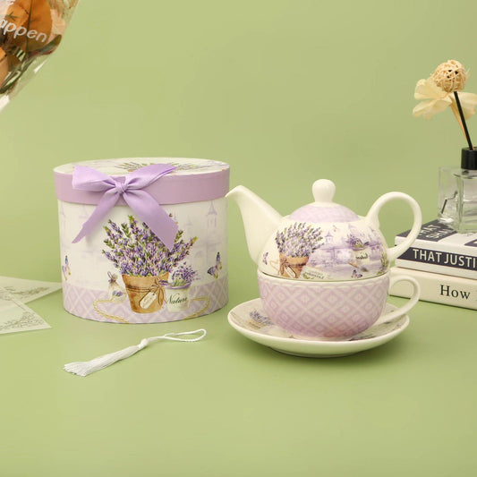 LECORA English Teapot + Teacup Set *CATALINA*