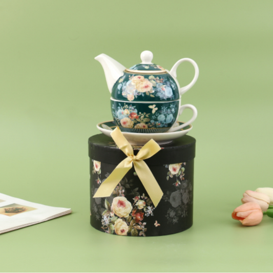 LECORA English Teapot + Teacup Set *ALYSSA*