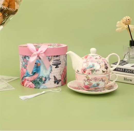 LECORA English Teapot + Teacup Set *GENEVIEVE*