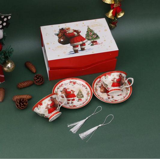 LECORA 2 ENGLISH TEA CUPS SET "Dorothea"