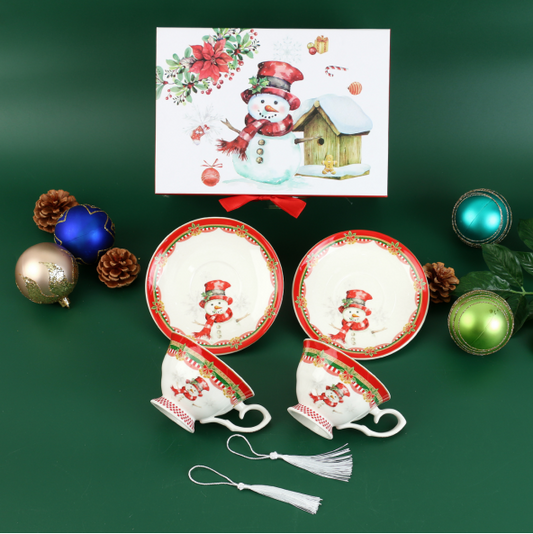 LECORA 2 ENGLISH TEA CUPS SET "Jessa"