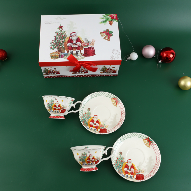 LECORA 2 ENGLISH TEA CUPS SET "Cady"