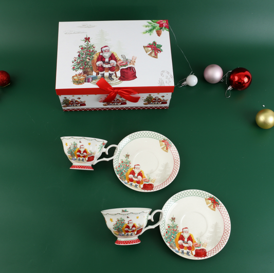 LECORA 2 ENGLISH TEA CUPS SET "Cady"