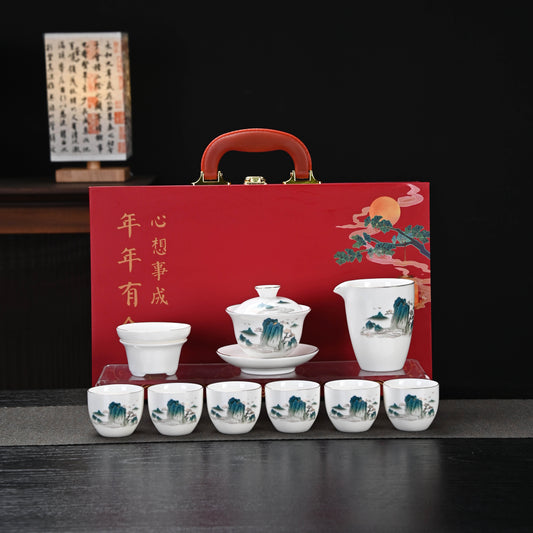 Chinese PREMIUM Teaset Hampers Souvenir RED HERITAGE
